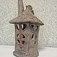 Подсвечник от Бруя "Дом с котом". Подсвечники. Kladovochka_handmade. Ярмарка Мастеров.  Фото №4