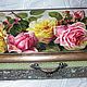 Шкатулка-купюрница "Roses". Шкатулки. Уютные вещи от Елены Крестьяниновой (Krestyaninova). Ярмарка Мастеров.  Фото №5