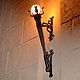 Wrought iron wall lamp 'Torch'. Sconce. tm-yart. Online shopping on My Livemaster.  Фото №2