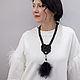 A braided necklace with a Celtic heart and a feather pendant Dead Kings, Necklace, Moscow,  Фото №1