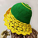 Шляпа вязаная "Sunny mood" 100% ХЛОПОК. Шляпы. Nataliy Sh-knitting. Интернет-магазин Ярмарка Мастеров.  Фото №2