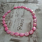 Работы для детей, handmade. Livemaster - original item Beads made of Mother-of-pearl pink. Handmade.