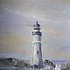 Order Painting with pastels lighthouse (grey blue seascape). Pastelena. Livemaster. . Pictures Фото №3