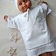 Christening shirt for a boy. Shirt 'Vladimir'. Baptismal shirts. Happy White. Online shopping on My Livemaster.  Фото №2