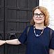 Колье в этно стиле `Вечерние стрижи`. Коллекция `Архаика. Керамика и лён`. Колье ручной работы. Купить этно колье. Бохо. Этно. Джинс. Керамические бусины. Sometimes. Ярмарка мастеров. Хэндмейд.