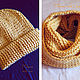 Set knitted Sand Dune, knitted hat, scarf - snud, Caps, Minsk,  Фото №1