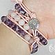 Rose quartz and amethyst bracelet in Chan Luu style. Amulet. Veresk (veresk18). My Livemaster. Фото №6