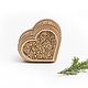 The box is wooden 'Heart'. For decorations, Box, Tomsk,  Фото №1