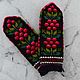Mittens knitted handmade Berries - flowers. Mittens. Varegki. Online shopping on My Livemaster.  Фото №2