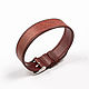 Solid Burgundy Genuine leather strap, Watch Straps, Moscow,  Фото №1