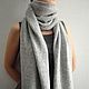Order Large knitted cashmere scarf ' grey pearl'. Orlova A. Livemaster. . Scarves Фото №3
