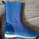 Felt boots 'Just blue', Boots, Liski,  Фото №1