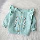 Вязаная кофта для девочки. Кофта. MELISSA for baby. Ярмарка Мастеров.  Фото №5