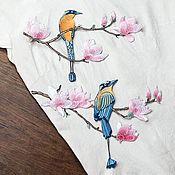 Материалы для творчества handmade. Livemaster - original item Bird applique in colors, set. Handmade.
