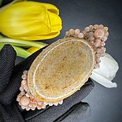 Украшения handmade. Livemaster - original item Hair clip made of aventurine and sunstone Summer. Handmade.