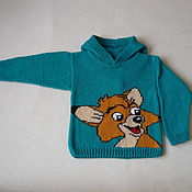 Одежда детская handmade. Livemaster - original item Sweaters & Jumpers: Fox Hooded Sweater. Handmade.