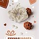  Бархатная бежевая. Резинка для волос. Сундучок совушки 'Таши'. Ярмарка Мастеров.  Фото №4