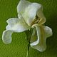 Brooch 'iris white', Brooches, Rostov-on-Don,  Фото №1