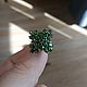The ring is 'Square' with diopside from Yakutia. Phalanx ring. Creative jewelry. Online shopping on My Livemaster.  Фото №2