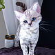 Игрушка кот. Снежный бенгальский котик. Мягкие игрушки. Игрушки ручной работы| Юлия Дынер. Ярмарка Мастеров.  Фото №5
