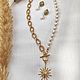 Order Pearl jewelry: Golden sun. vasilena1970. Livemaster. . Jewelry Sets Фото №3