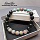 Браслет оберег стильный из бусин агата Счастливый. Браслет из бусин. accessories for men. Ярмарка Мастеров.  Фото №4