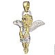 Pendant 'Angel' of yellow and white gold 585, Pendants, Moscow,  Фото №1
