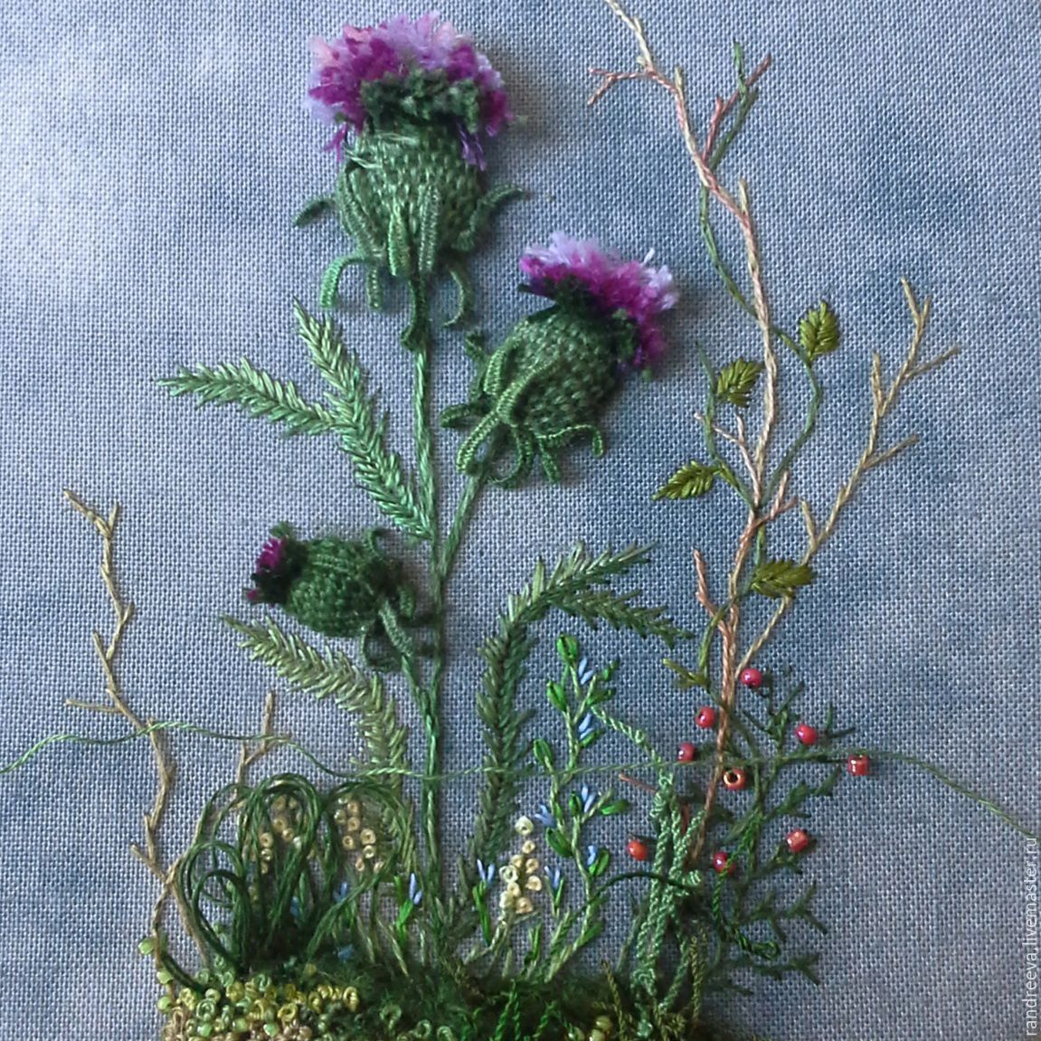 вышить чертополох гладью. вышивка марья искусница чертополох. чертополох вышивка крестом. вышитый чертополох гладью. чертополох вышивка гладью.