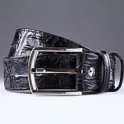 Аксессуары handmade. Livemaster - original item Crocodile leather belt IMA3151B. Handmade.