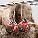 Order Luxury - earrings artisan lampwork beads red gray murrini. Branzuletka (Branzuletka). Livemaster. . Earrings Фото №3