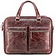 Кожаная деловая сумка "Гофман" (коричневый антик), Classic Bag, St. Petersburg,  Фото №1