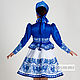 Order dance costume 'Barocca' blue. SLAVYANKA. Livemaster. . Suits Фото №3