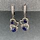 Серьги с сапфирами 3,4 ct. Серьги классические. AMG. Ярмарка Мастеров.  Фото №6
