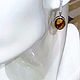 Black Friday. Earrings with natural amber 'Amber'. Earrings. podval (podval). My Livemaster. Фото №6