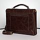 Satchel genuine leather Redbag. Brief case. Redbag. My Livemaster. Фото №5