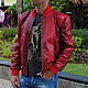 Garfiya Python leather jacket. Mens outerwear. exotiqpython. My Livemaster. Фото №4