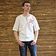 Рубаха из льна с оберегом "Солонь", People\\\'s shirts, Omsk,  Фото №1
