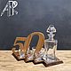 Заказать Минибар в подарок на юбилей 50 и 60 летие с набором CRYSTALITE BOHEMIA. АртКонцепт. Ярмарка Мастеров. . Подставки для бутылок и бокалов Фото №3