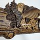 ЧАСЫ " РЫБА НА БРЕВНЕ". Часы классические. Александр Подрезов (Vernissage-AV). Ярмарка Мастеров.  Фото №4
