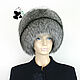 A chic kubanka hat made of the fur of the Finnish long-haired silver fox. Caps. Mishan (mishan). Online shopping on My Livemaster.  Фото №2