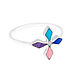 Order ANILLO con Turquesa, Rodonita, Charoita, Lapislázuli. El tamaño de 17.5 a. ARIEL-MOSAIC. Livemaster. . Rings Фото №3