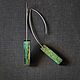 Pendientes largos de lazo de madera. Earrings. TETstudio. Ecostyle.. My Livemaster. Фото №9