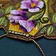 Rose Art Nouveau Elven Stumpwork Embroidered Pendant. Pendants. Jewels from Dreams (stuukstly). My Livemaster. Фото №6