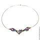 Necklace bat 'Halloween' with natural stones. Necklace. ARIEL - MOSAIC. Online shopping on My Livemaster.  Фото №2