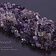 Фиолетовый браслет из натуральных камней Perple Avalanche. Браслет из бусин. Your_Jeweler(Юлия) Москва. Ярмарка Мастеров.  Фото №4