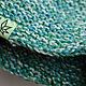 Knitted hat Bini 'Jagat' green. Caps. Hemp bags and yarn | Alyona Larina (hempforlife). Online shopping on My Livemaster.  Фото №2
