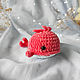 Coral knitted whale, Amigurumi dolls and toys, Lipetsk,  Фото №1