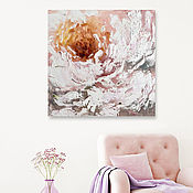 Картины и панно handmade. Livemaster - original item Interior Oil Painting Peony Chic Flower Oil. Handmade.