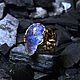 Ring 'Snowdrops' with Dumortierite in quartz. Rings. MJ. Online shopping on My Livemaster.  Фото №2
