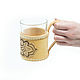 Cup holder made of birch bark birch bark Cup. For tea. Art.5059. Water Glasses. SiberianBirchBark (lukoshko70). My Livemaster. Фото №6